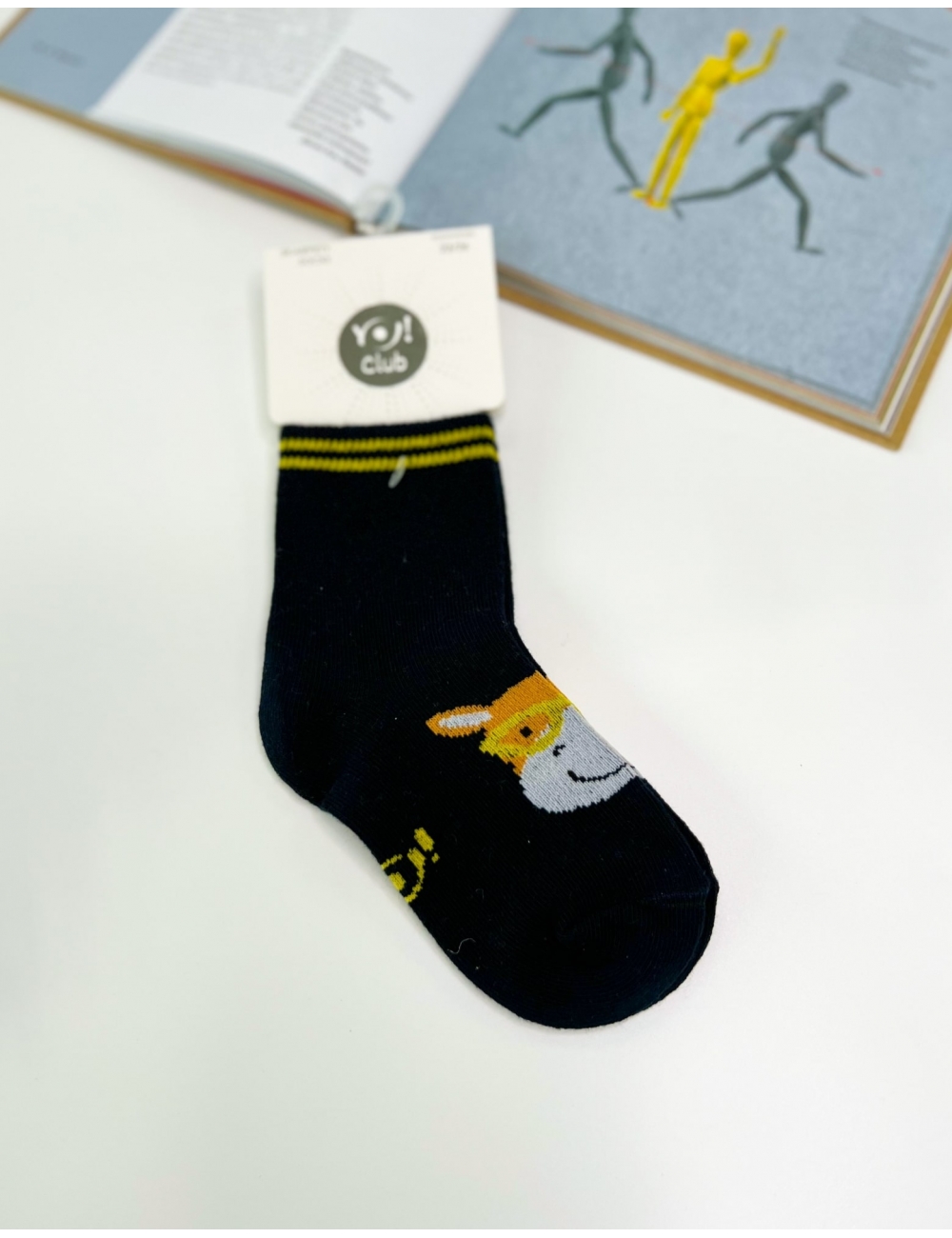 Шкарпетки для хлопчика тм "Yo" Жираф чорні