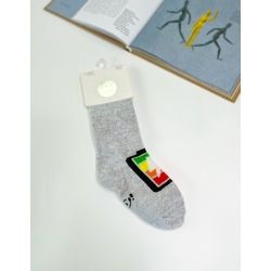 Шкарпетки для хлопчика тм "Yo" Заряд сірі