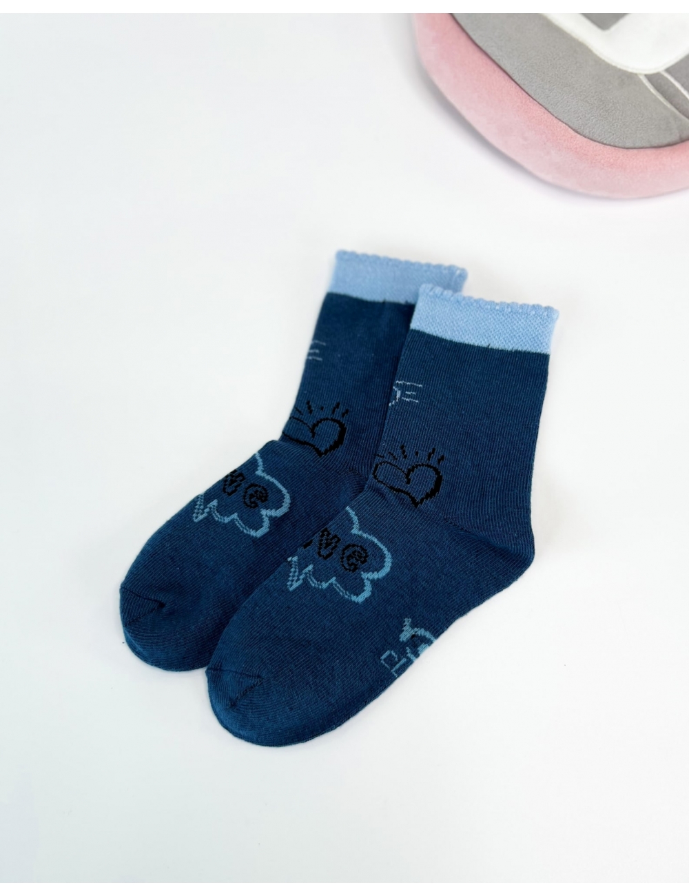 Шкарпетки для дівчинки тм "Yo" Хмарка сині