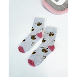 Шкарпетки для дівчинки тм "Yo" Палітра сірі