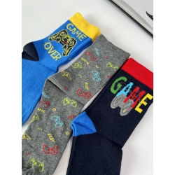 Шкарпетки для хлопчиків тм"Bross" Game (набір 3 шт)