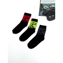 Комплект носков для мальчиков подростков тм"Twinsocks" Тиранозавр (комплект 3 шт)