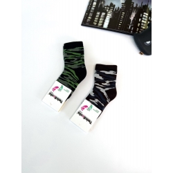 Махрові дитячі шкарпетки для хлопчиків (набір 2 шт) тм "Twinsocks" Камуфляж