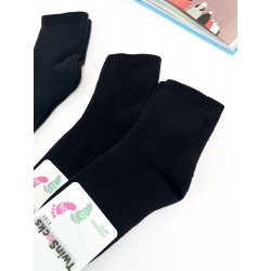 Махрові дитячі шкарпетки для хлопчиків тм "Twinsocks" чорні