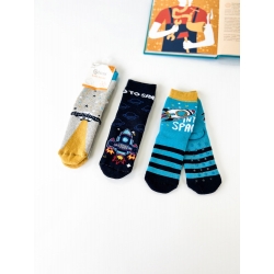 Махровые детские носки (набор 3 шт)  мальчиков тм" Bross " Космос