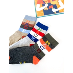 Шкарпетки для хлопчиків тм"Bross" Смужка (набір 3 шт)