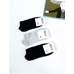 Носки набор 3 шт детские тм " Bross " серые-черные