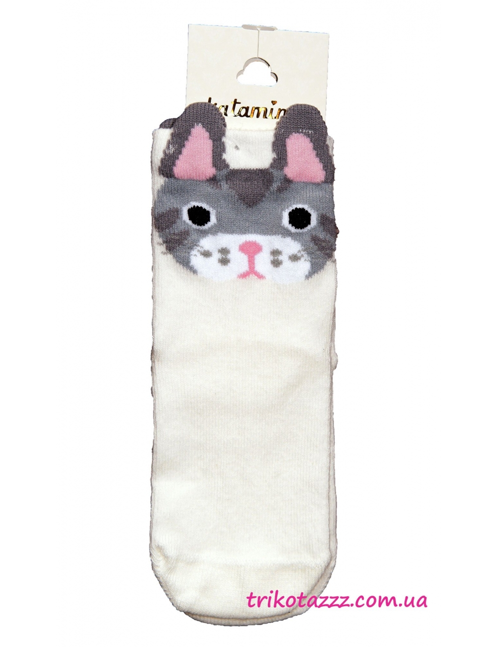 Носки 3D для девочки м"Katamino" , Sarmant белые