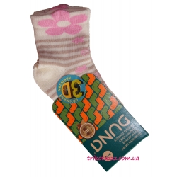 Носочки 3D для маленькой  девочки м"Дюна-Веста" крем+розовый