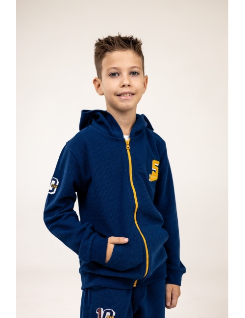 Кофта на блискавці для хлопчика  тм "Jna" синя