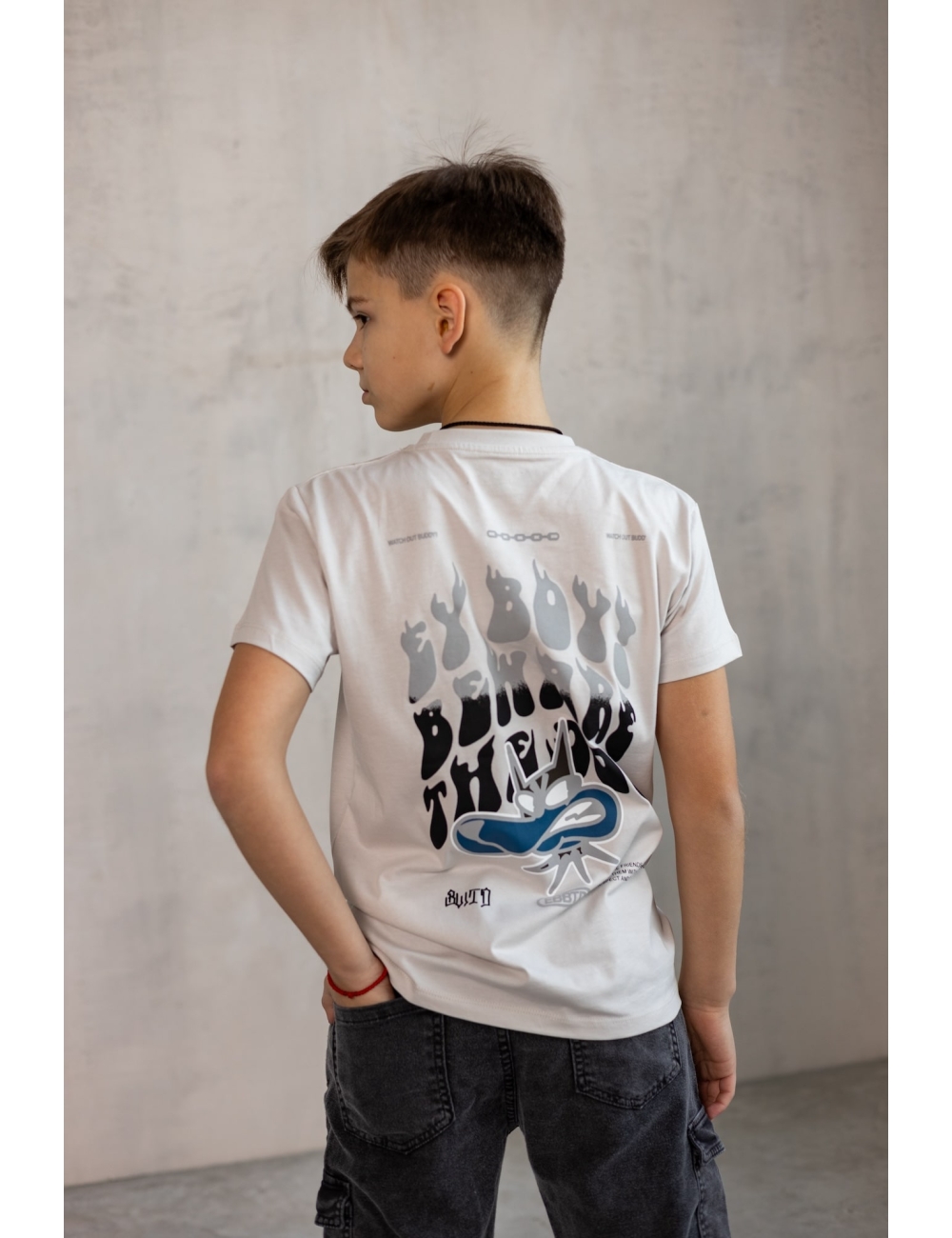 Футболка для хлопчика підлітка тм "Jacklions" світла