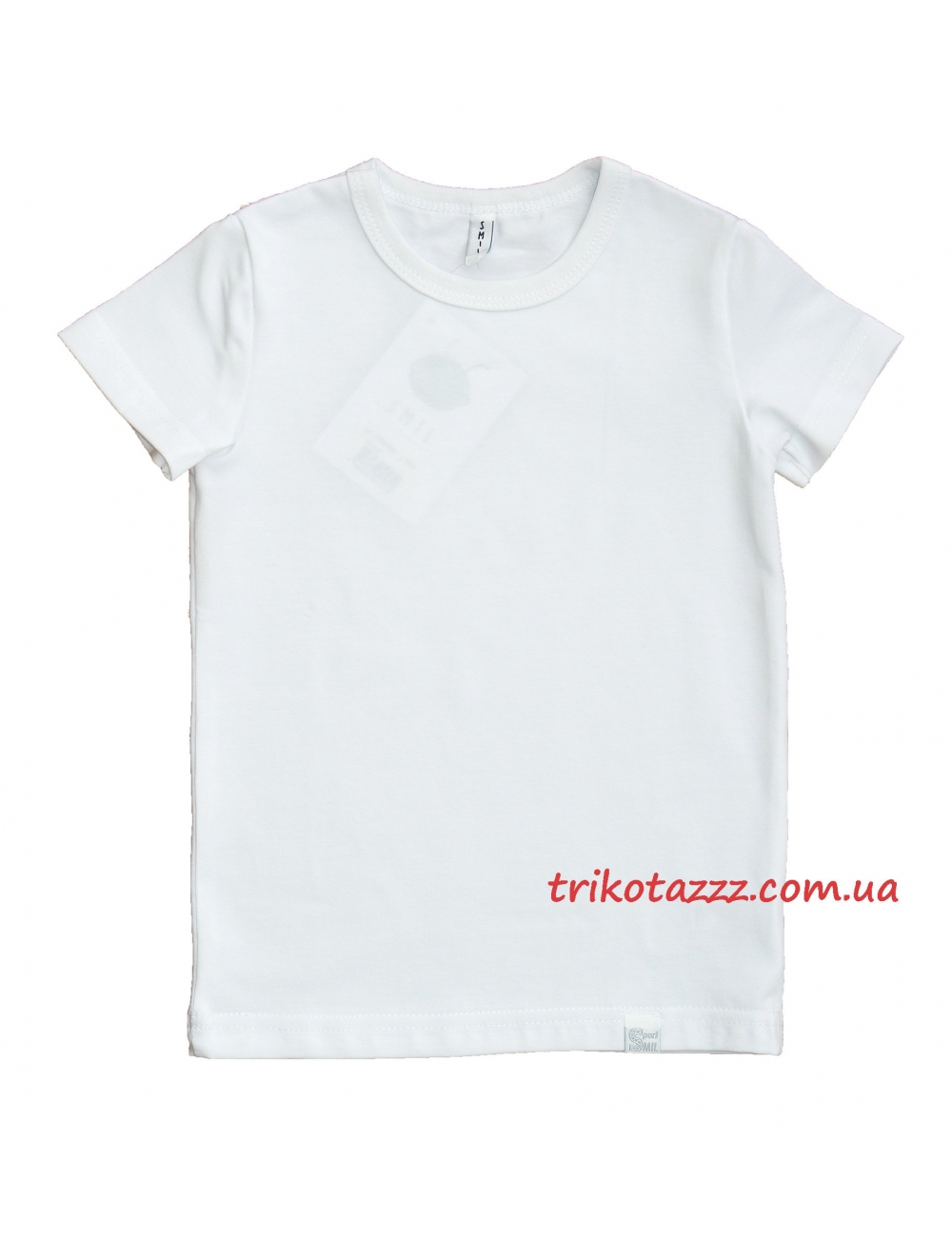 Детская футболка для мальчика белая тм"Смил" спортивная 