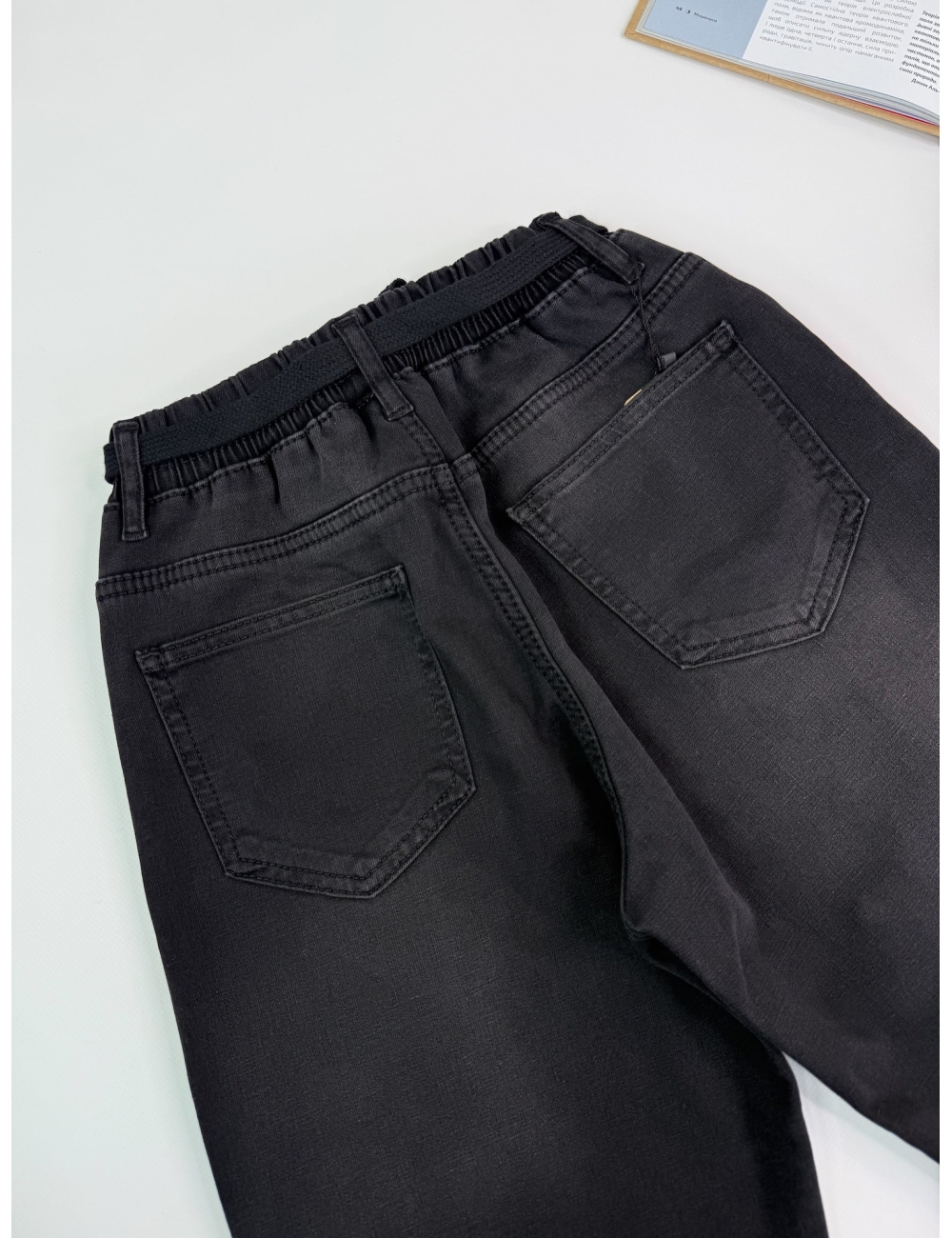 Джинсы для мальчика теплые Altun Mom Fit черные
