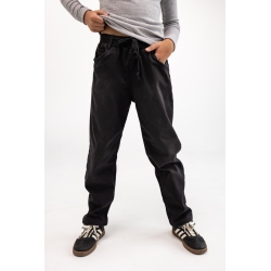 Джинсы для мальчика теплые Altun Mom Fit черные
