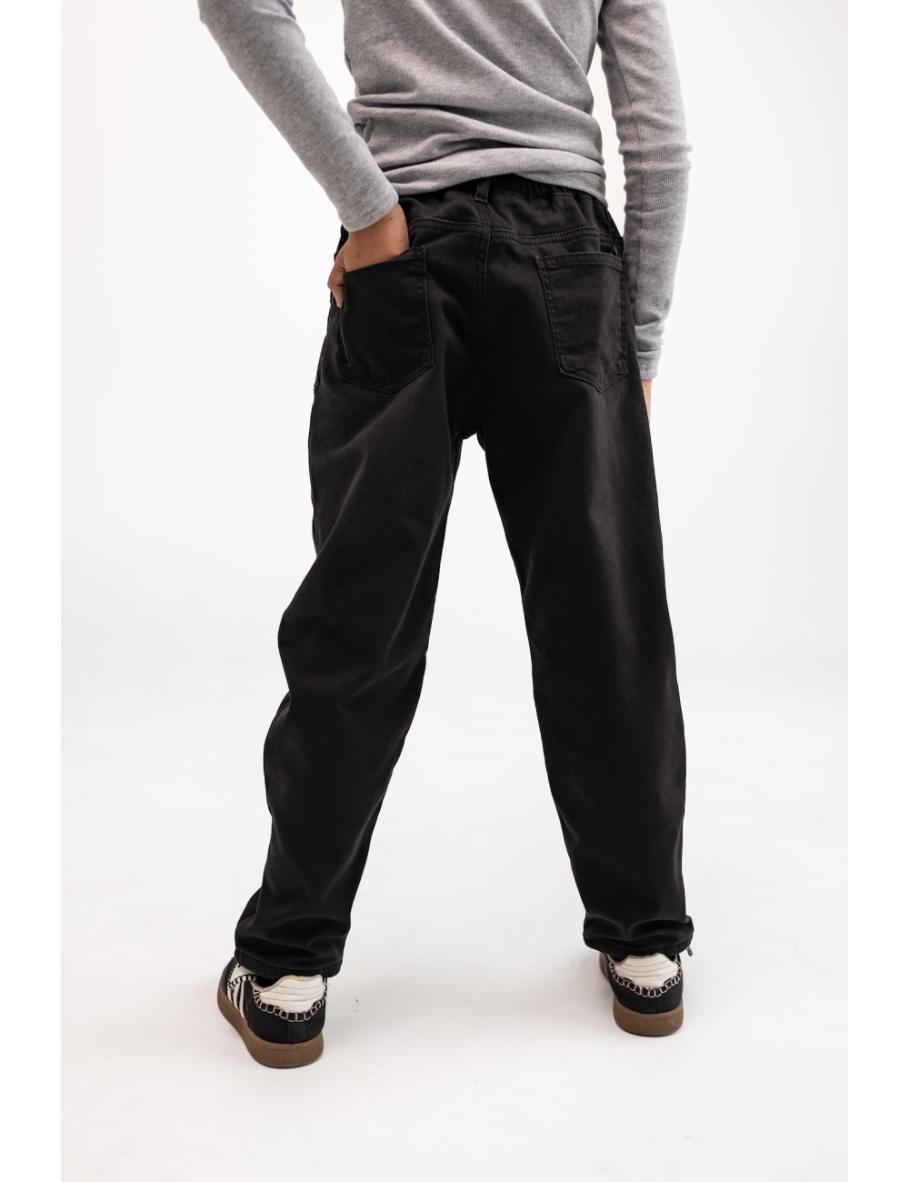 Джинси підліткові теплі Altun Mom Fit чорні