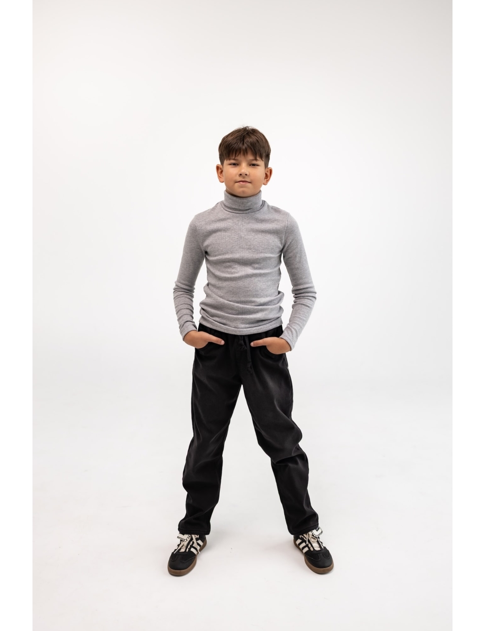 Джинсы для мальчика теплые Altun Mom Fit черные