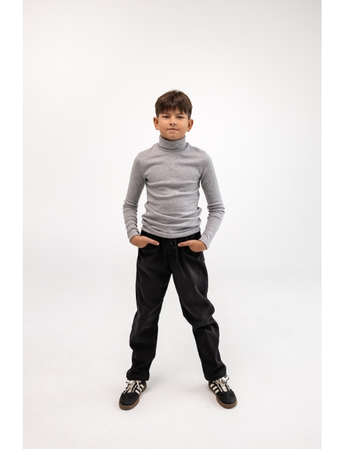 Джинсы для мальчика теплые Altun Mom Fit черные
