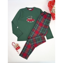 Пижама детская подростковая тм "Sevim" новогодняя Машина