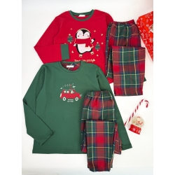 Піжама дитяча підліткова ТМ "Sevim" новорічна Пінгвін