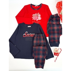 Піжама дитяча підліткова ТМ "Sevim" новорічна Snow