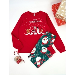 Піжама дитяча підліткова новорічна тепла тм "Сміл" Друзі