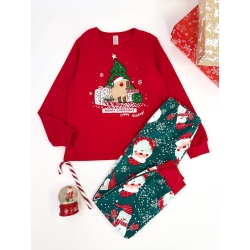 Піжама дитяча підліткова новорічна тепла тм "Сміл" Капібара