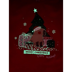 Піжама дитяча підліткова новорічна тепла тм "Сміл" Капібара