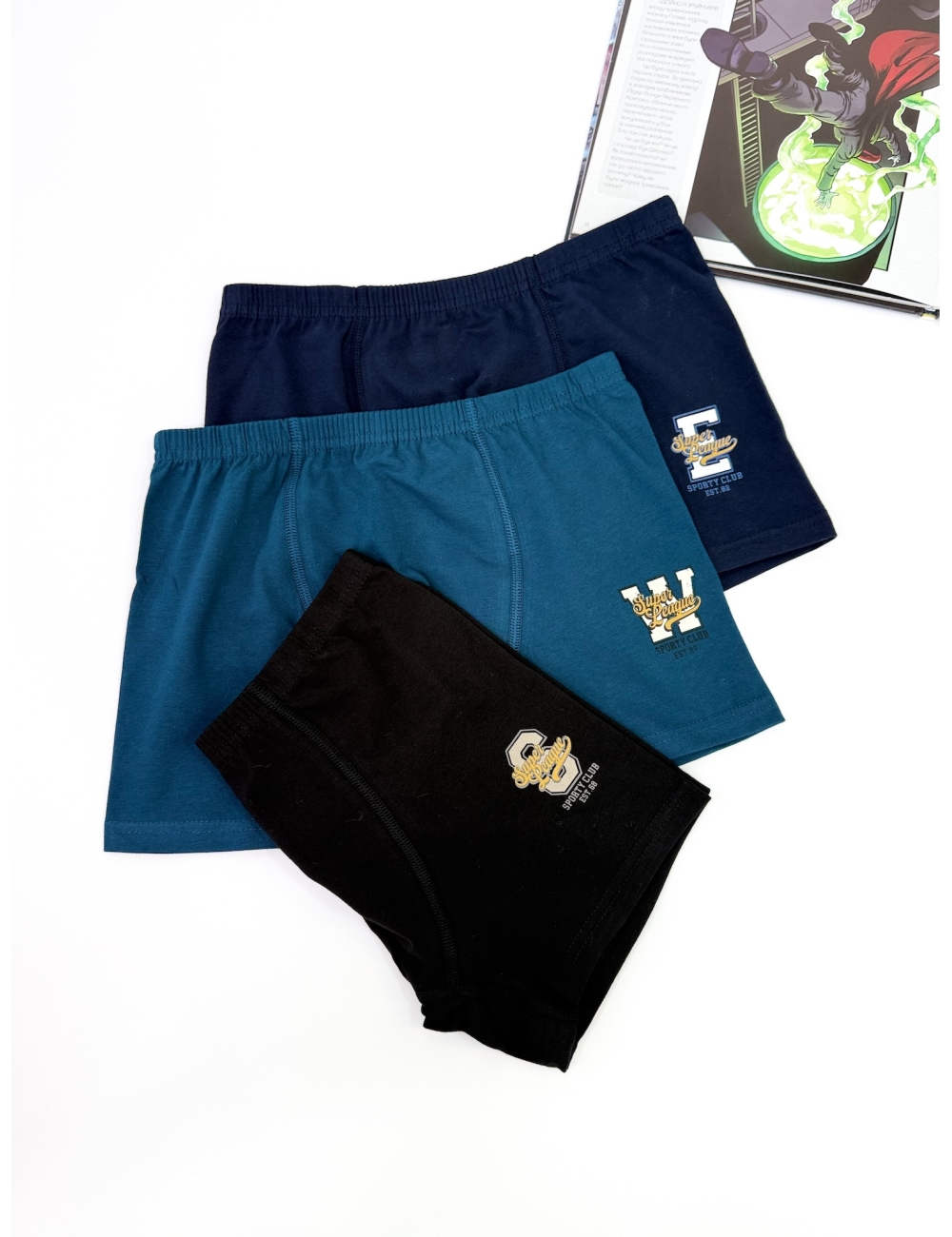 Трусы - боксеры для подростков тм " Baykar " Буквы