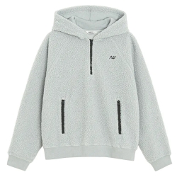 Худи флисовый для подростка тм "Nowear" серый