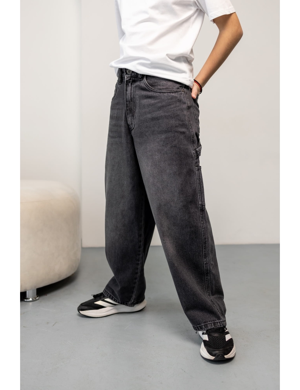 Джинсы подростковые багги Nowear черные
