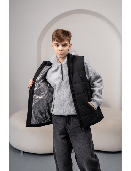 Жилетка (безрукавка) подростковая Nowear  черная