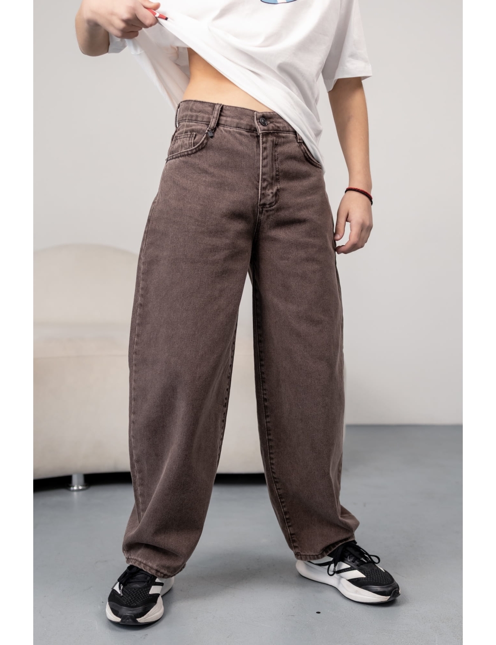 Джинсы для мальчика Altun Балоны коричневые