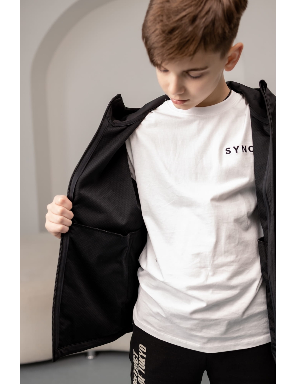 Куртка подростковая водонепроницаемая Nowear чорная Куртка подростковая водонепроницаемая Nowear чорная