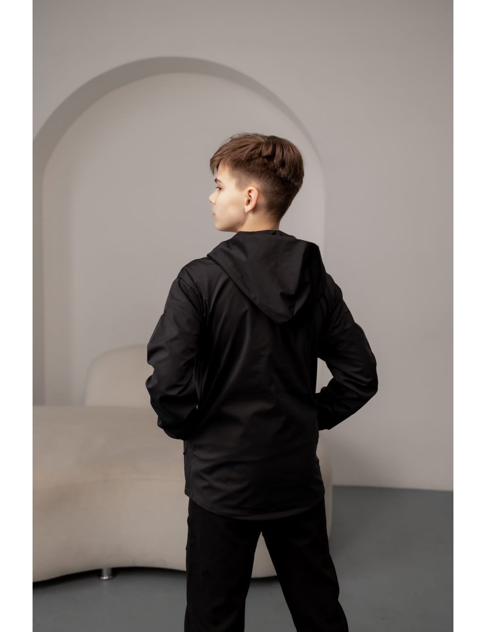 Куртка подростковая водонепроницаемая Nowear чорная Куртка подростковая водонепроницаемая Nowear чорная
