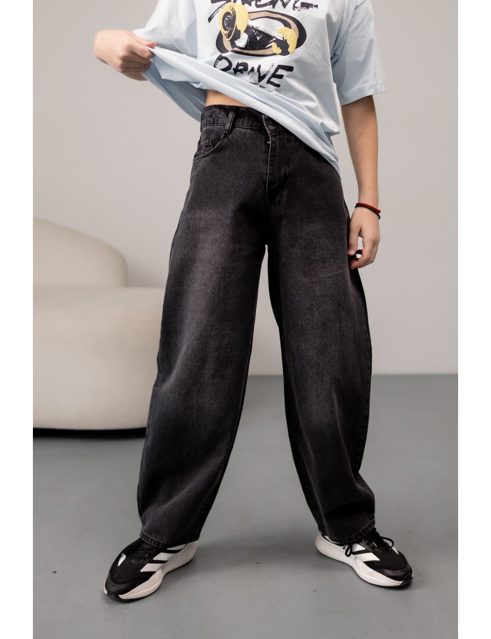 Джинсы для мальчика Altun Балоны черные