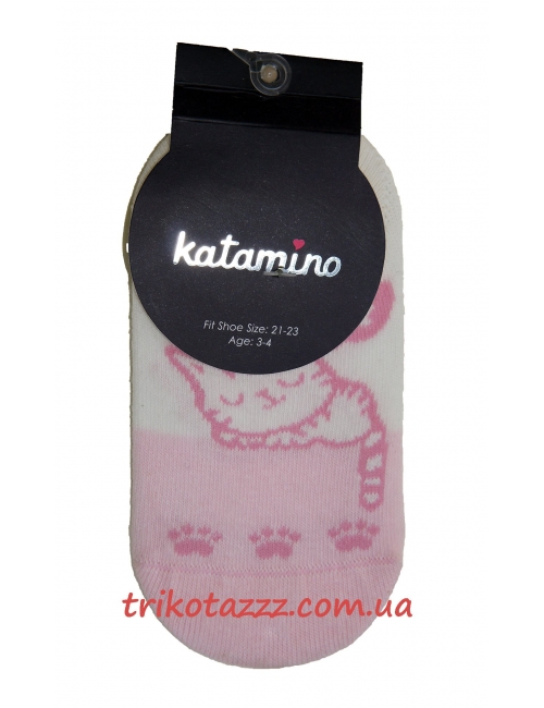 Шкарпетки (сліди) з тормозком для дівчаток тм "Katamino" Slepeercat Kız Abs li Babet