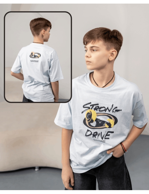 Футболка для мальчика подростка Jacklines Strong белая