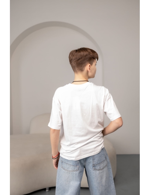 Футболка для мальчика тм "Cool club" People белая