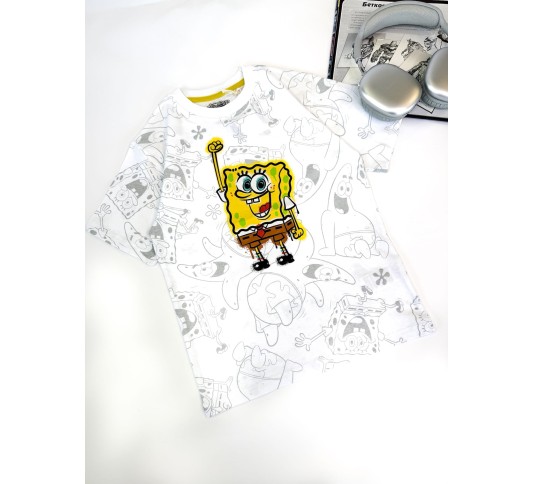 Футболка для хлопчиків тм "Cool club" Spongik Bob