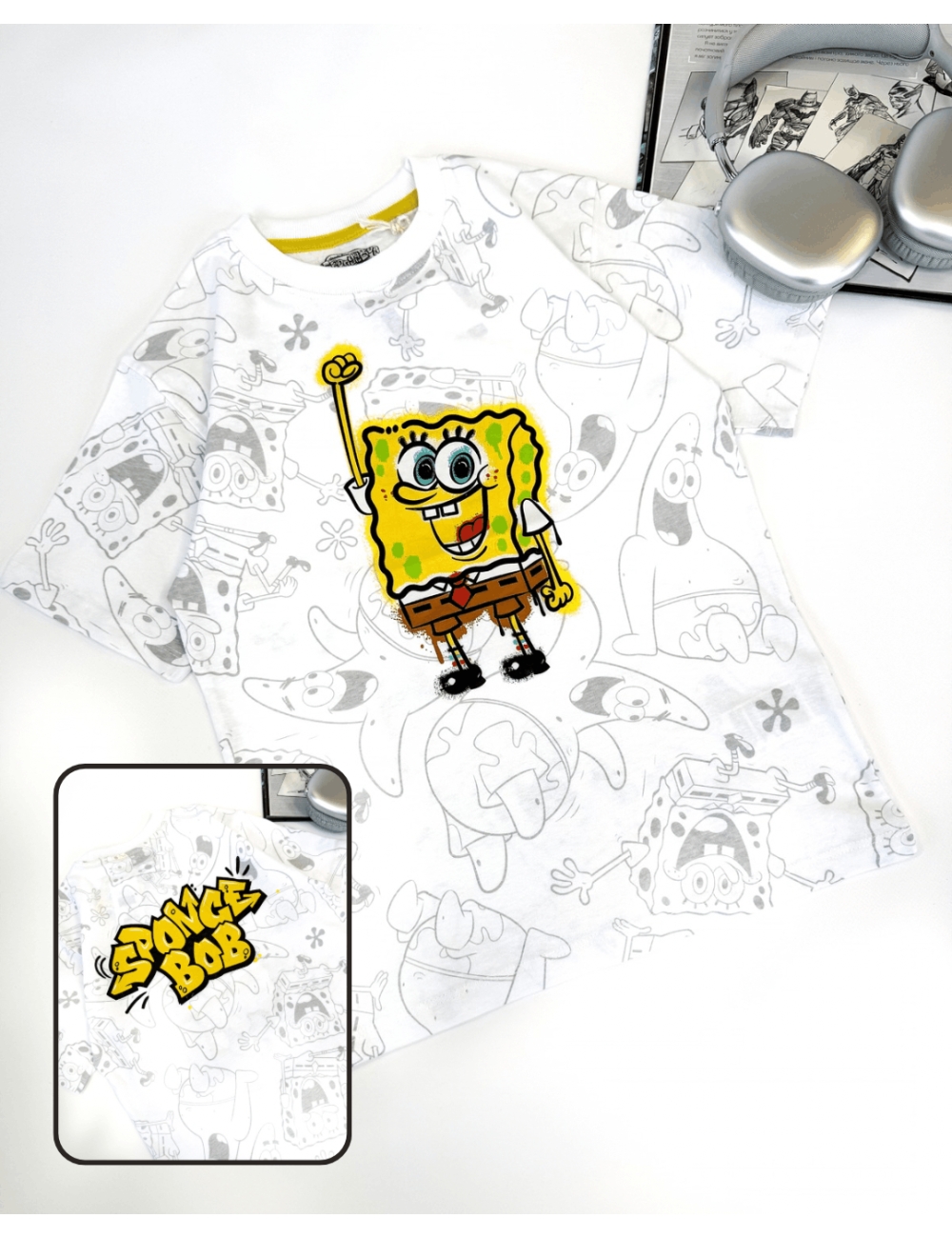 Футболка для мальчика тм "Cool club" Spongik Bob