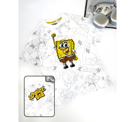 Футболка для хлопчиків тм "Cool club" Spongik Bob