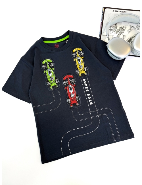 Футболка для мальчика тм "Cool club" Super Race