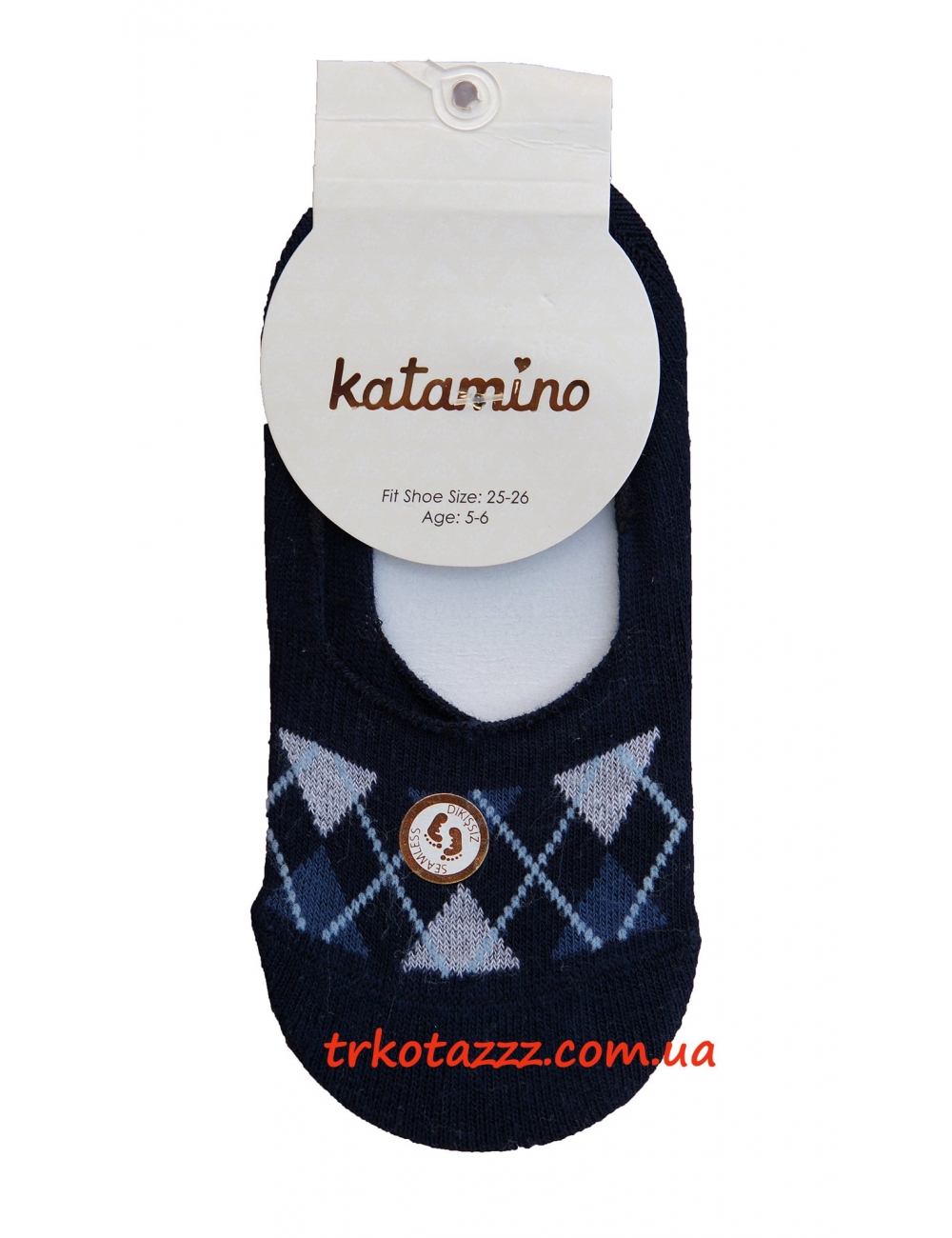 Носки (следы) для мальчика тм"Katamino" Ekose Erkek темно-синие