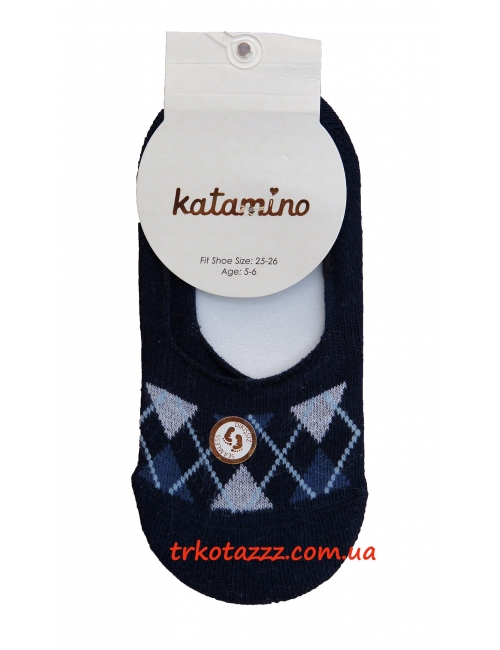 Носки (следы) для мальчика тм"Katamino" Ekose Erkek темно-синие