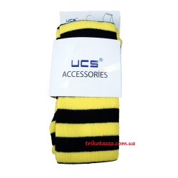 Дитячі колготки жовті в чорну смужку тм "UCS"