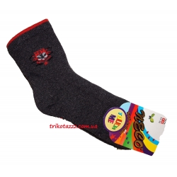 Теплі махрові шкарпетки для хлопчиків темно-сірі