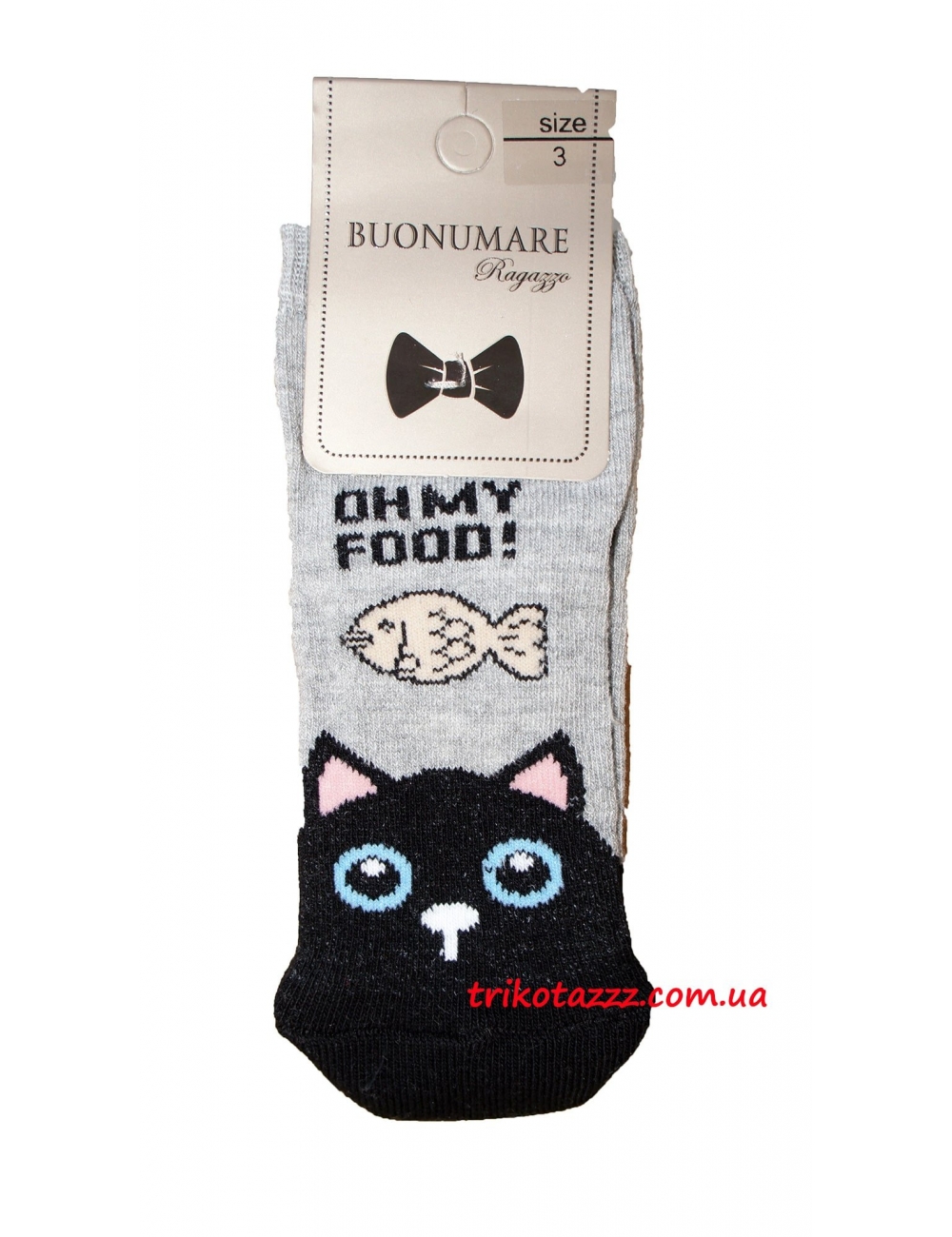 Детские носки для девочки тм"Buonumare" Котик моя еда