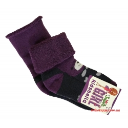 Теплі шкарпетки для дівчаток Мишка тм &quot;Kidsbella&quot; фіолетові