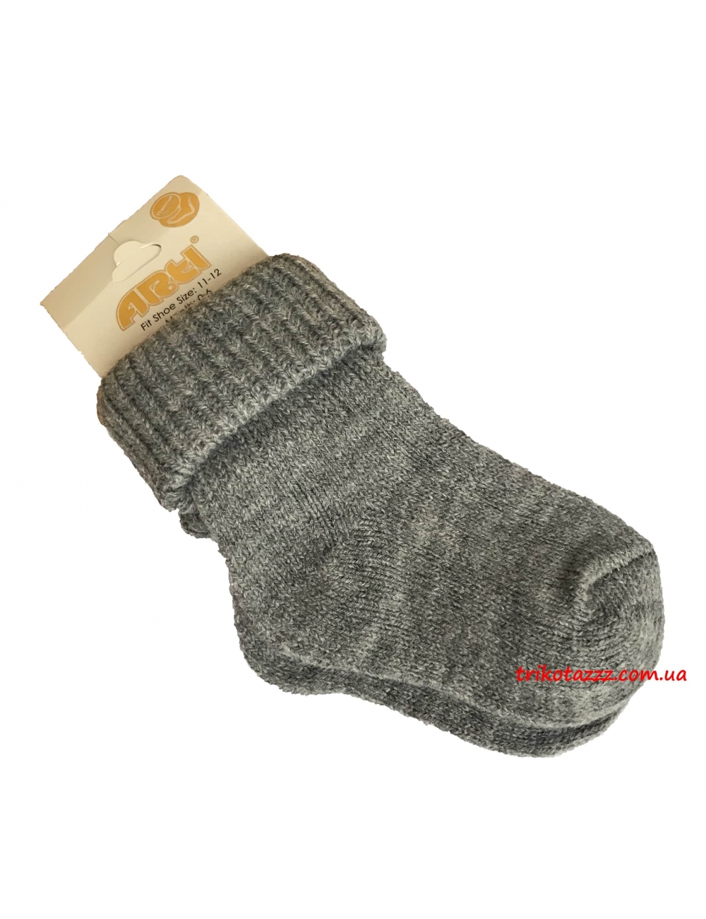 Теплі шкарпетки для новонароджених тм &quot;Arti&quot; сірі