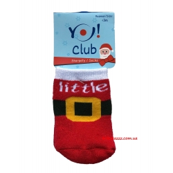 Теплі носкочкі для новонароджених Новорічні тм "Yo"